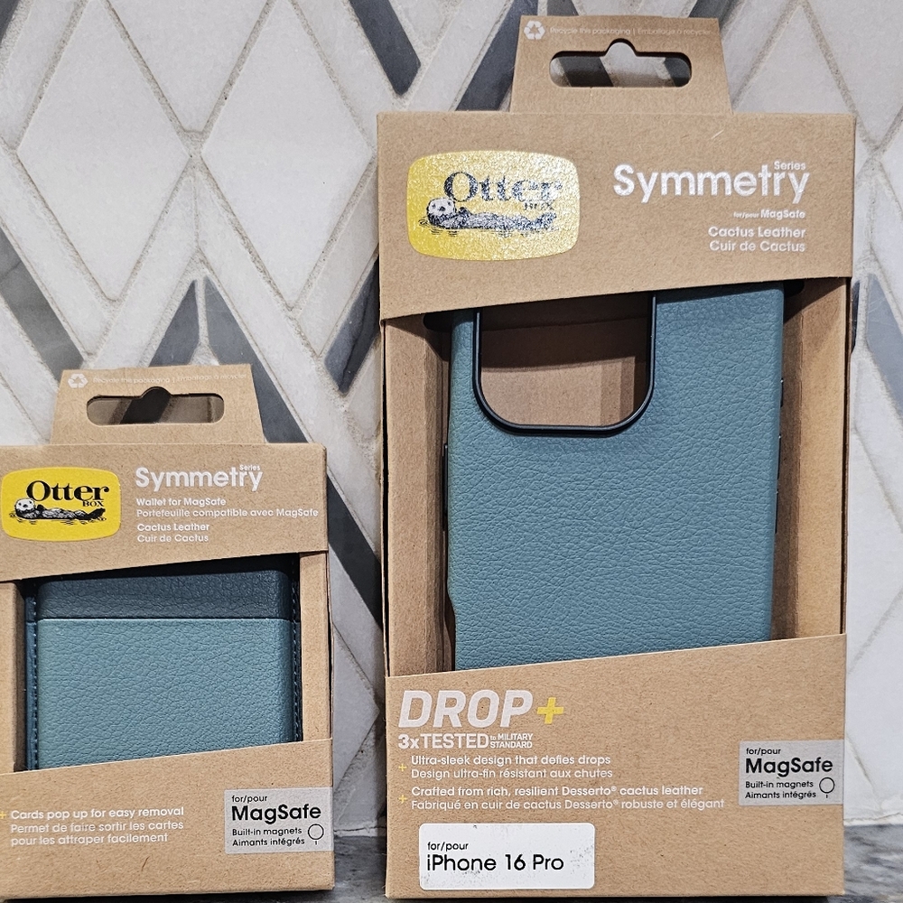Otterbox iPhone 16 Pro Case + Wallet Sagebrush LOT desserto cactus leather NEW - Picture 1 of 10